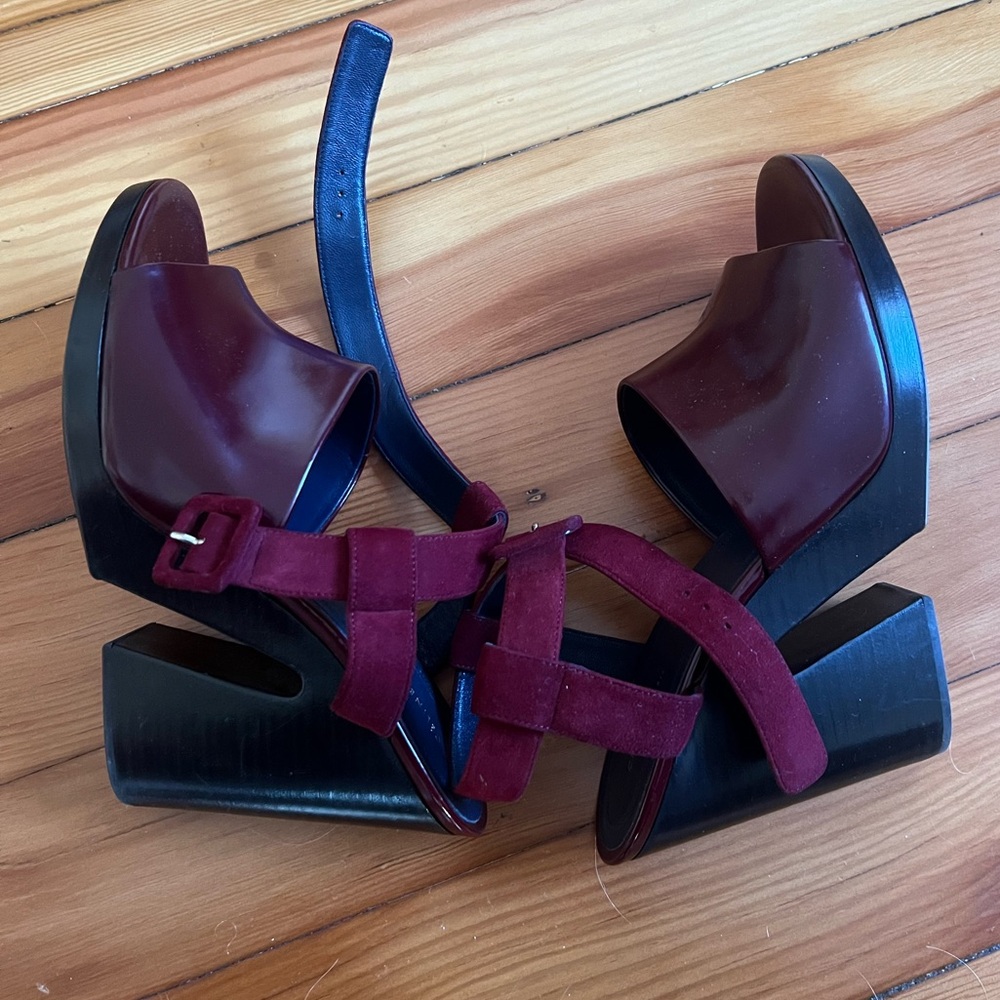 Celine Burgundy Heels